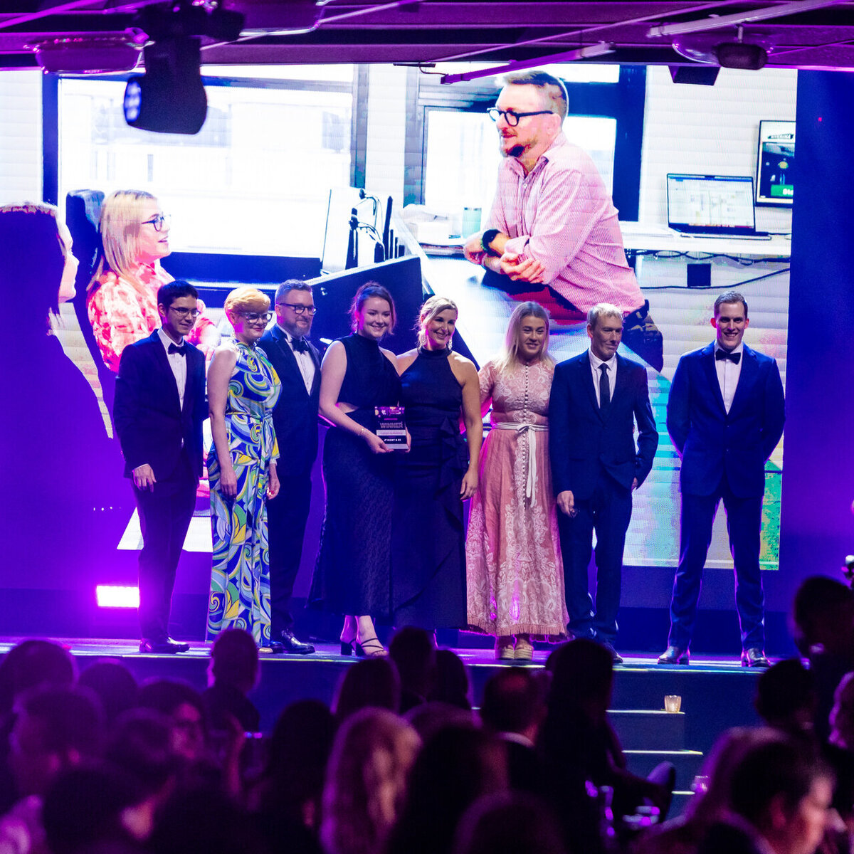 CoBright on stage at the Business Excellence Awards